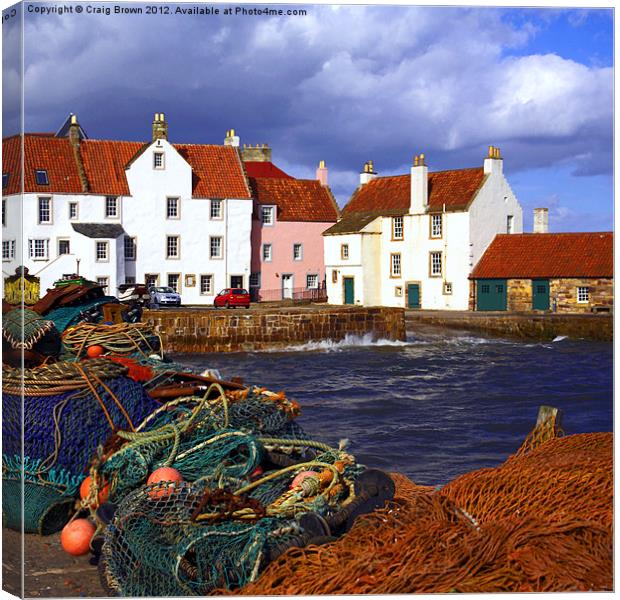 Pittenweem harbour, Fife Scotland Canvas Print by Craig Brown