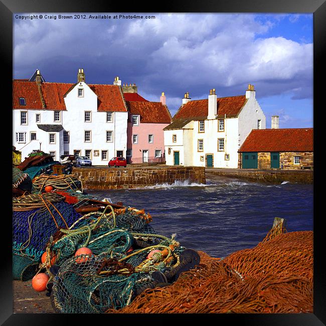 Pittenweem harbour, Fife Scotland Framed Print by Craig Brown