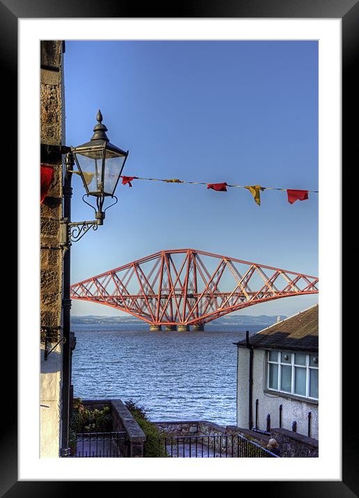 Bridge and Bunting Framed Mounted Print by Tom Gomez