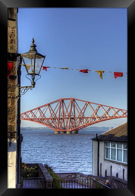 Bridge and Bunting Framed Print by Tom Gomez