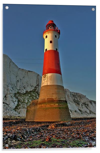Beachy Head Lighthouse Acrylic by Phil Clements