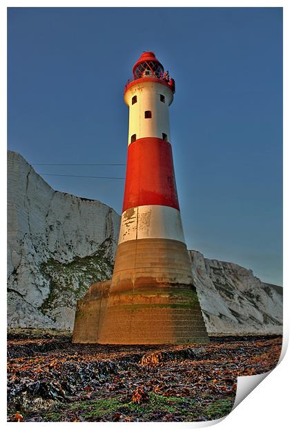 Beachy Head Lighthouse Print by Phil Clements