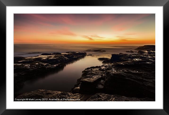 Light in the Channel Framed Mounted Print by Mark Lucey