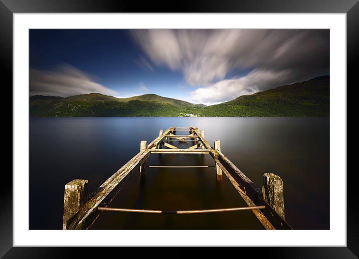 Loch Lomond Jetty Framed Mounted Print by Grant Glendinning