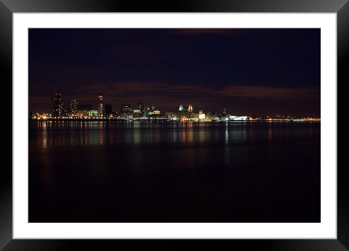 Liverpool River Mersey Framed Mounted Print by Wayne Molyneux