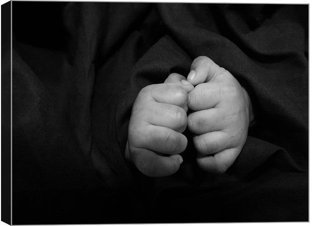 baby fingers Canvas Print by vasanth sella