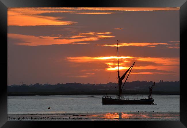 St.Osyth Sunset,Canvas, Print, Photograph, Photo Framed Print by Jonny Essex