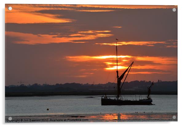 St.Osyth Sunset,Canvas, Print, Photograph, Photo Acrylic by Jonny Essex