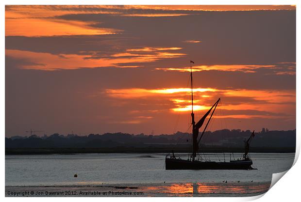 St.Osyth Sunset,Canvas, Print, Photograph, Photo Print by Jonny Essex