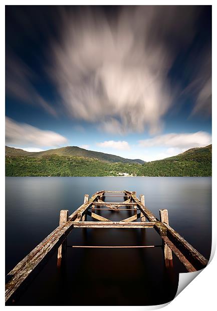 Loch Lomond Jetty Print by Grant Glendinning