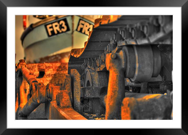 HDR Dungeness Bulldozer Framed Mounted Print by Richard Webb
