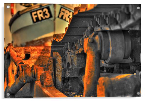 HDR Dungeness Bulldozer Acrylic by Richard Webb