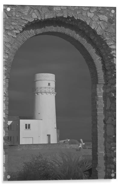Norfolk Lighthouse Acrylic by Richard Webb