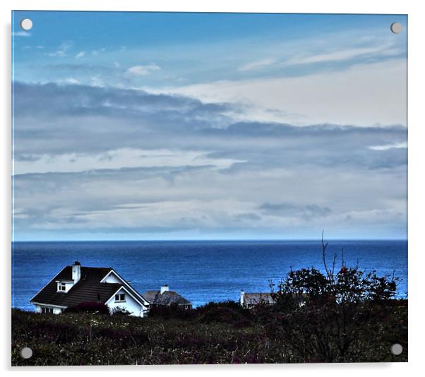 House on the Cornish Coast. Acrylic by Kitty 