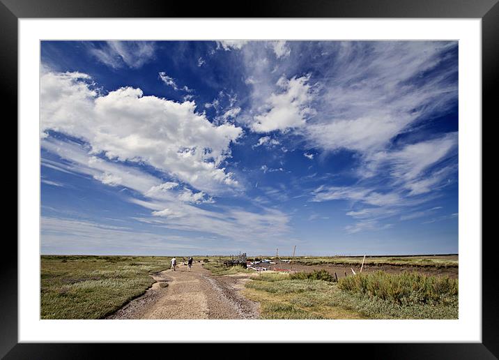 Big Skies over Morston Quay Framed Mounted Print by Paul Macro