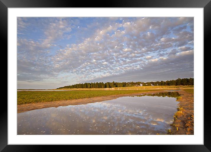 Reflective Times on Holkham Beach Framed Mounted Print by Paul Macro