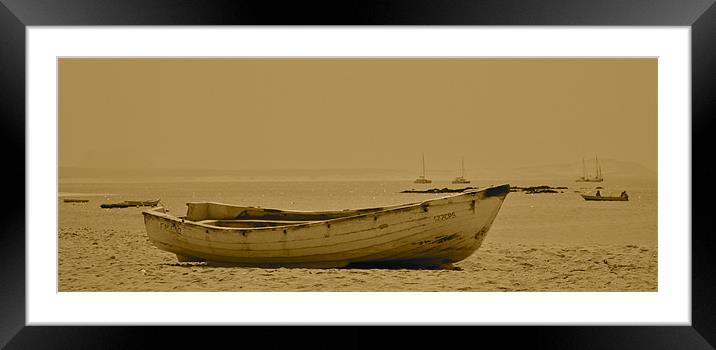 Fishing boat Framed Mounted Print by Paul Hutchings 