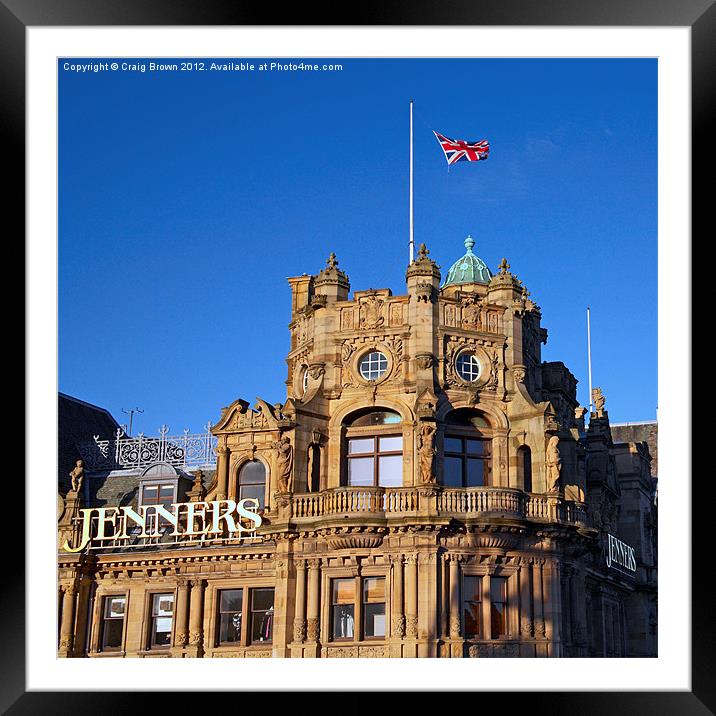 Jenners department store, Edinburgh Framed Mounted Print by Craig Brown
