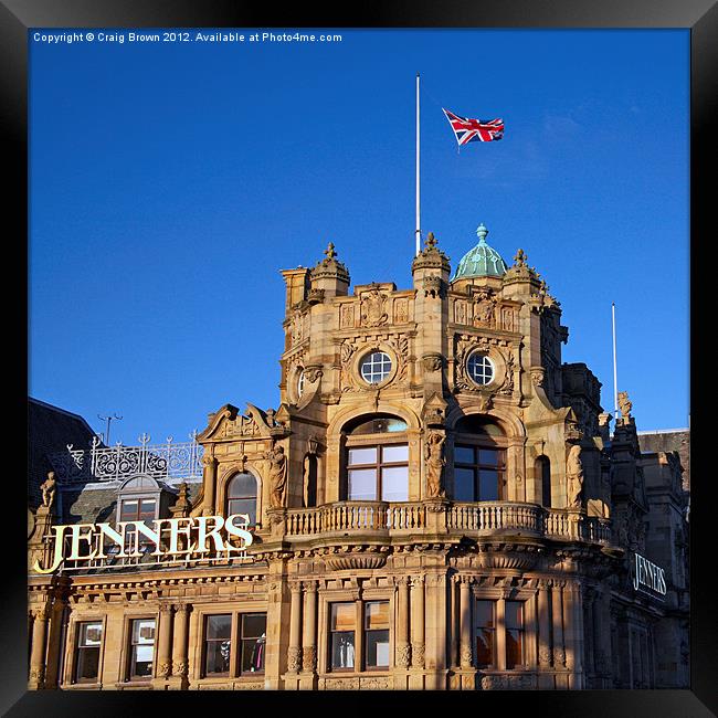 Jenners department store, Edinburgh Framed Print by Craig Brown