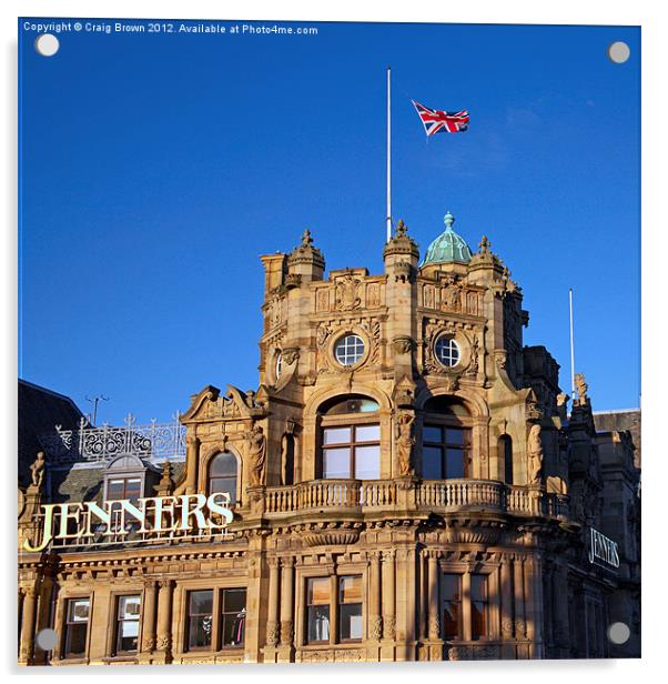 Jenners department store, Edinburgh Acrylic by Craig Brown