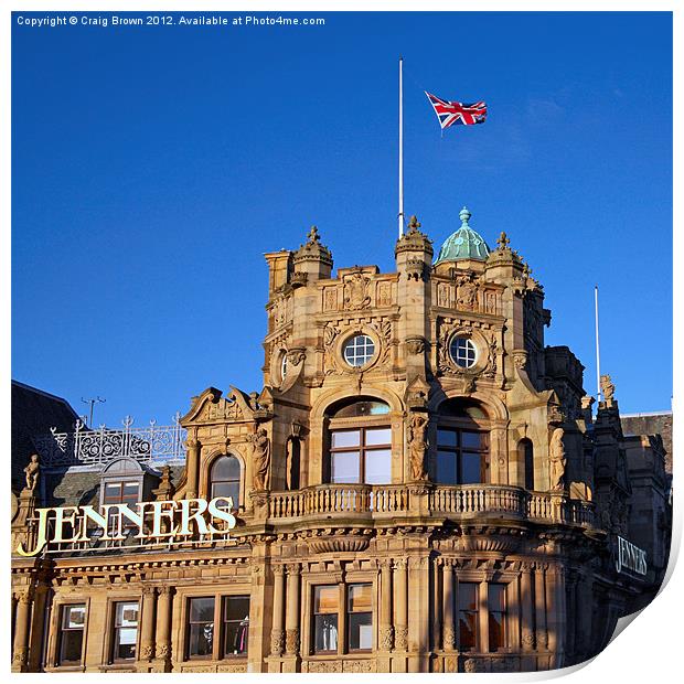 Jenners department store, Edinburgh Print by Craig Brown