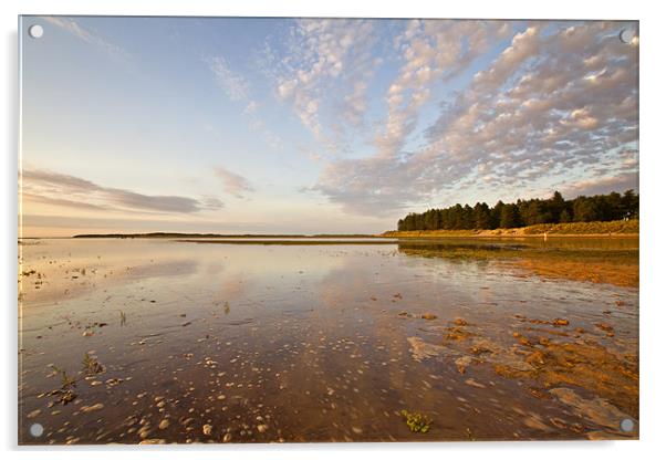 High Tide at Holkham Acrylic by Paul Macro