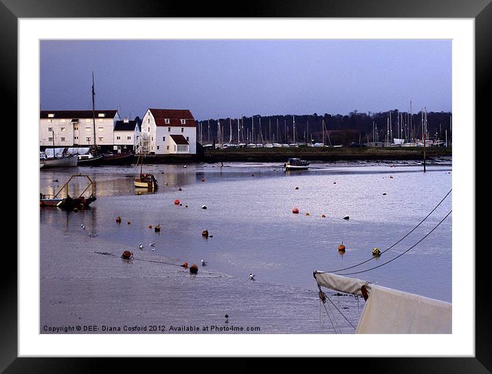 Woodbridge Old Tide Mill Framed Mounted Print by DEE- Diana Cosford