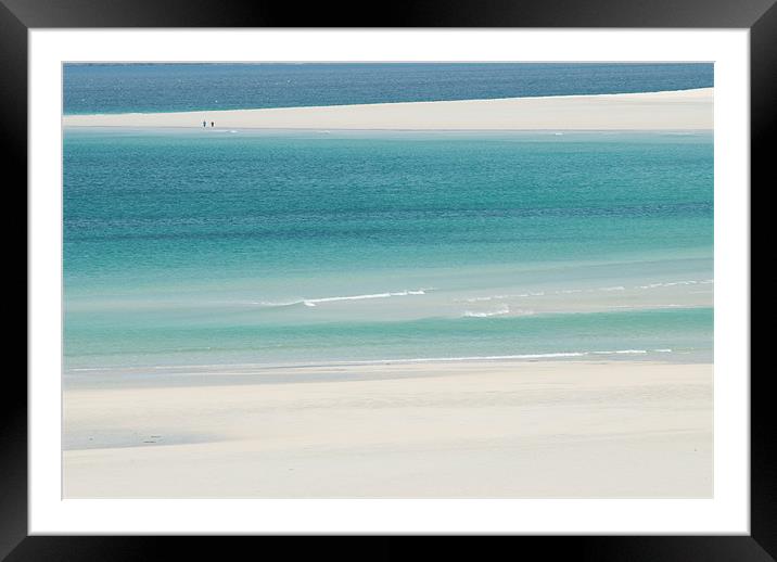 Tropical Luskentyre Sea and Sand Harris Framed Mounted Print by Simon Garvey