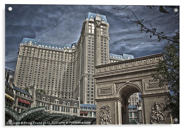 Paris Las Vegas Acrylic by Philip Pound