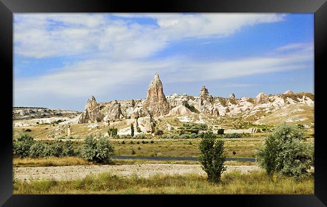 Volcanic terrain and evolution of Cappadocia Framed Print by Arfabita  