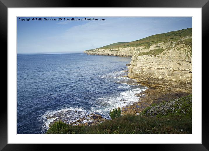 From Seacombe Cliff Framed Mounted Print by Phil Wareham