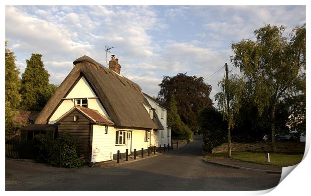 Melbourn cottage Print by John Boekee