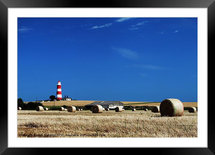 Happisburgh lighthouse Framed Mounted Print by Mark Bunning