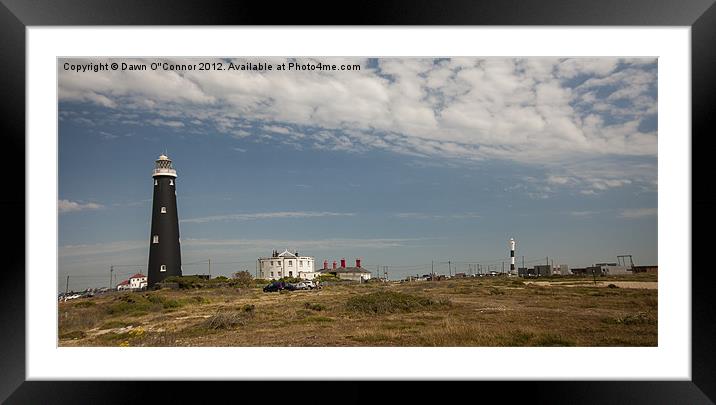 Dungeness Landscape Framed Mounted Print by Dawn O'Connor
