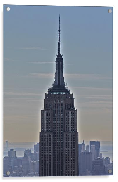 Empire State Building Acrylic by Paul Hutchings 