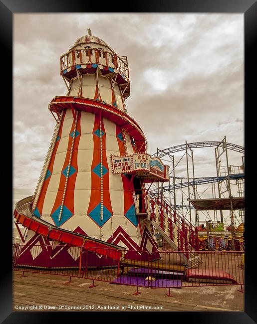 Helter Skelter Clacton Framed Print by Dawn O'Connor