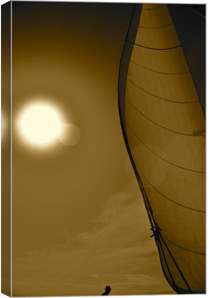 Sailing the Atlantic Canvas Print by Paul Hutchings 