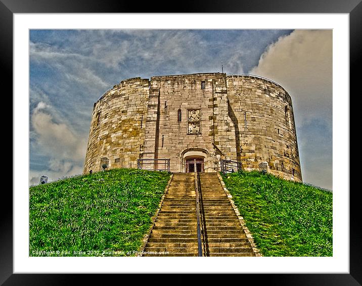 cliffords tower Framed Mounted Print by carl blake