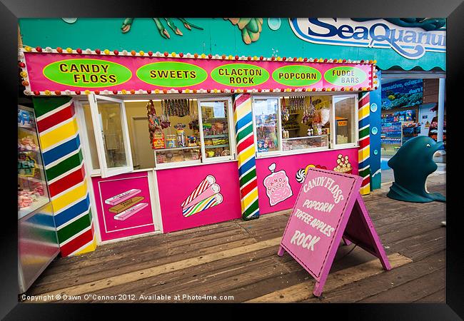 Clacton Pier Shop Framed Print by Dawn O'Connor