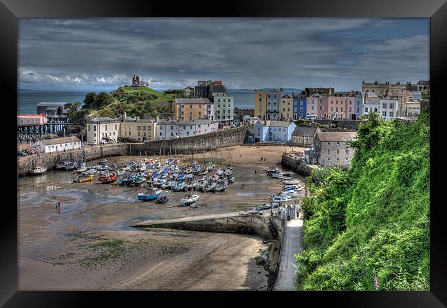 Tenby Harbour Framed Print by Steve Purnell