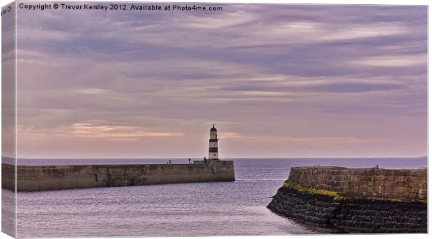 Seaham Harbour Canvas Print by Trevor Kersley RIP