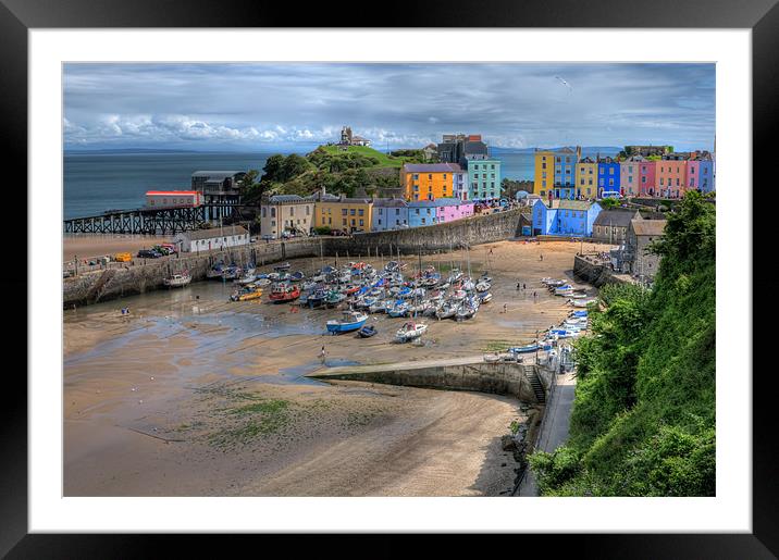 Tenby Harbour 2 Framed Mounted Print by Steve Purnell