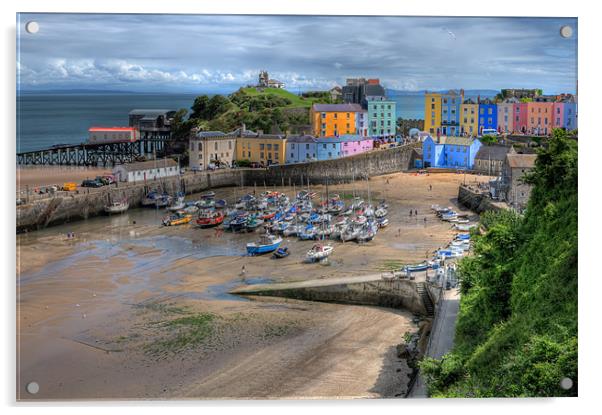Tenby Harbour 2 Acrylic by Steve Purnell