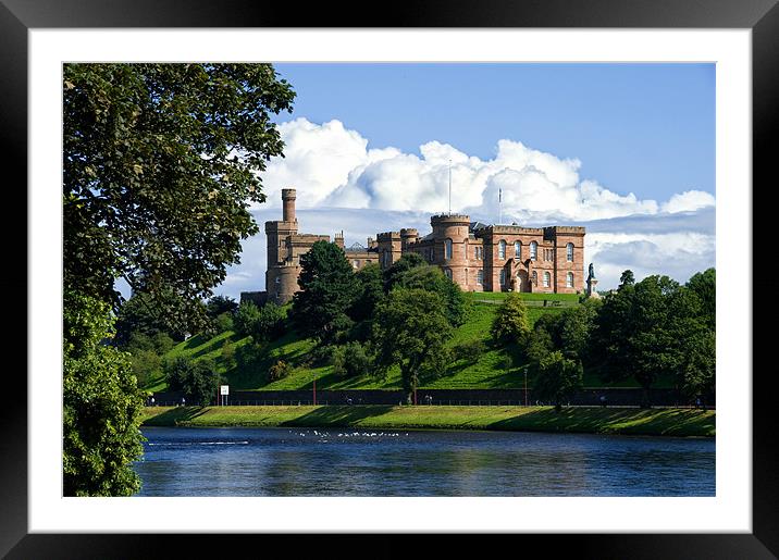 Inverness Castle Scotland by the River Ness Framed Mounted Print by Jacqi Elmslie