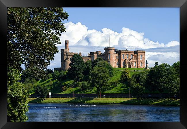 Inverness Castle Scotland by the River Ness Framed Print by Jacqi Elmslie