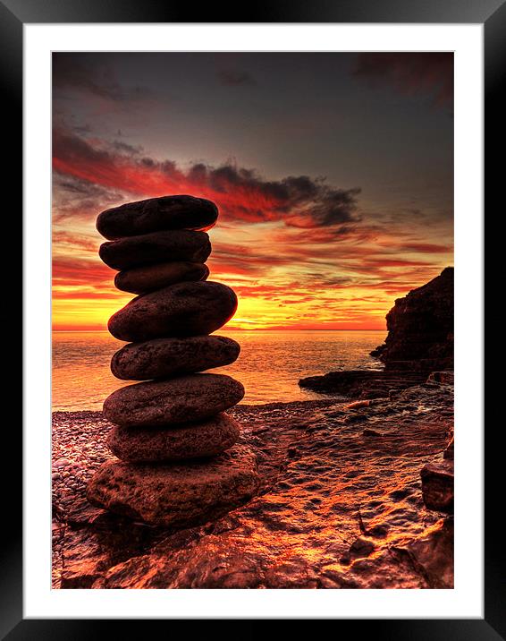 Rock Tower Framed Mounted Print by Mark Pritchard
