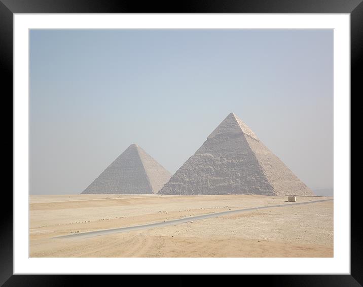 Pyramids Framed Mounted Print by Gerry Goddard