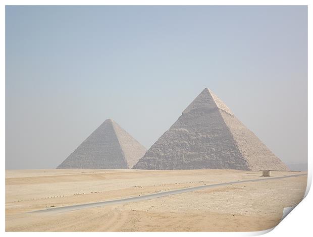 Pyramids Print by Gerry Goddard
