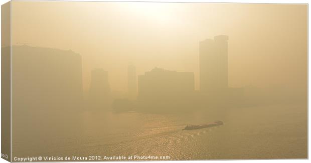 Sandstorm at sunrise Canvas Print by Vinicios de Moura