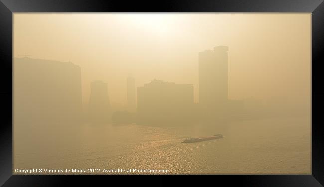 Sandstorm at sunrise Framed Print by Vinicios de Moura